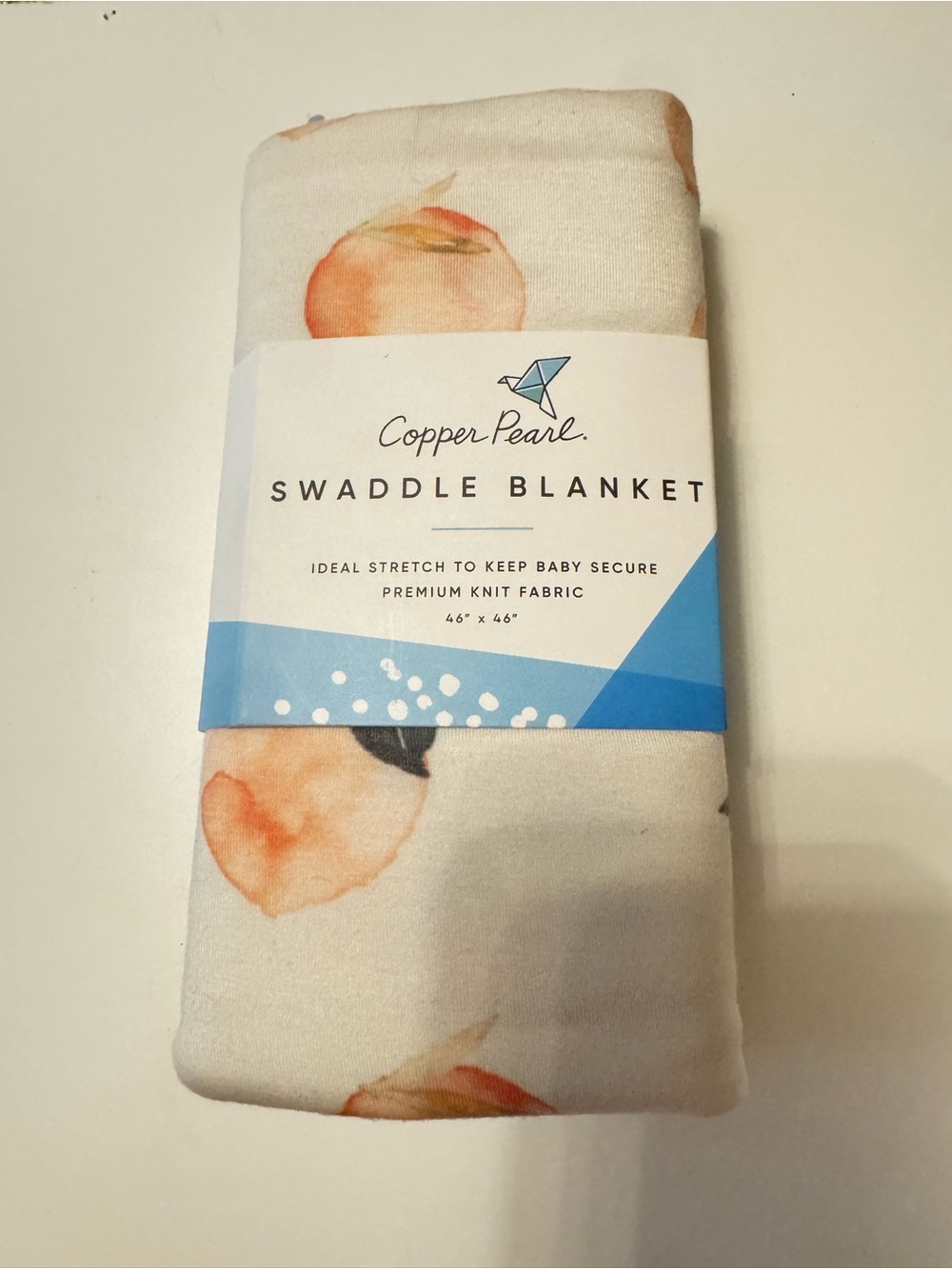 Copper Pearl Caroline Swaddle Blanket 46x46 NWT Baby Blanket